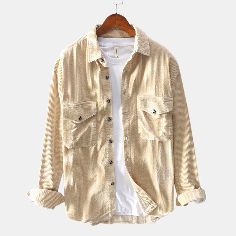 Corduroy shirt Men's long-sleeved shirt