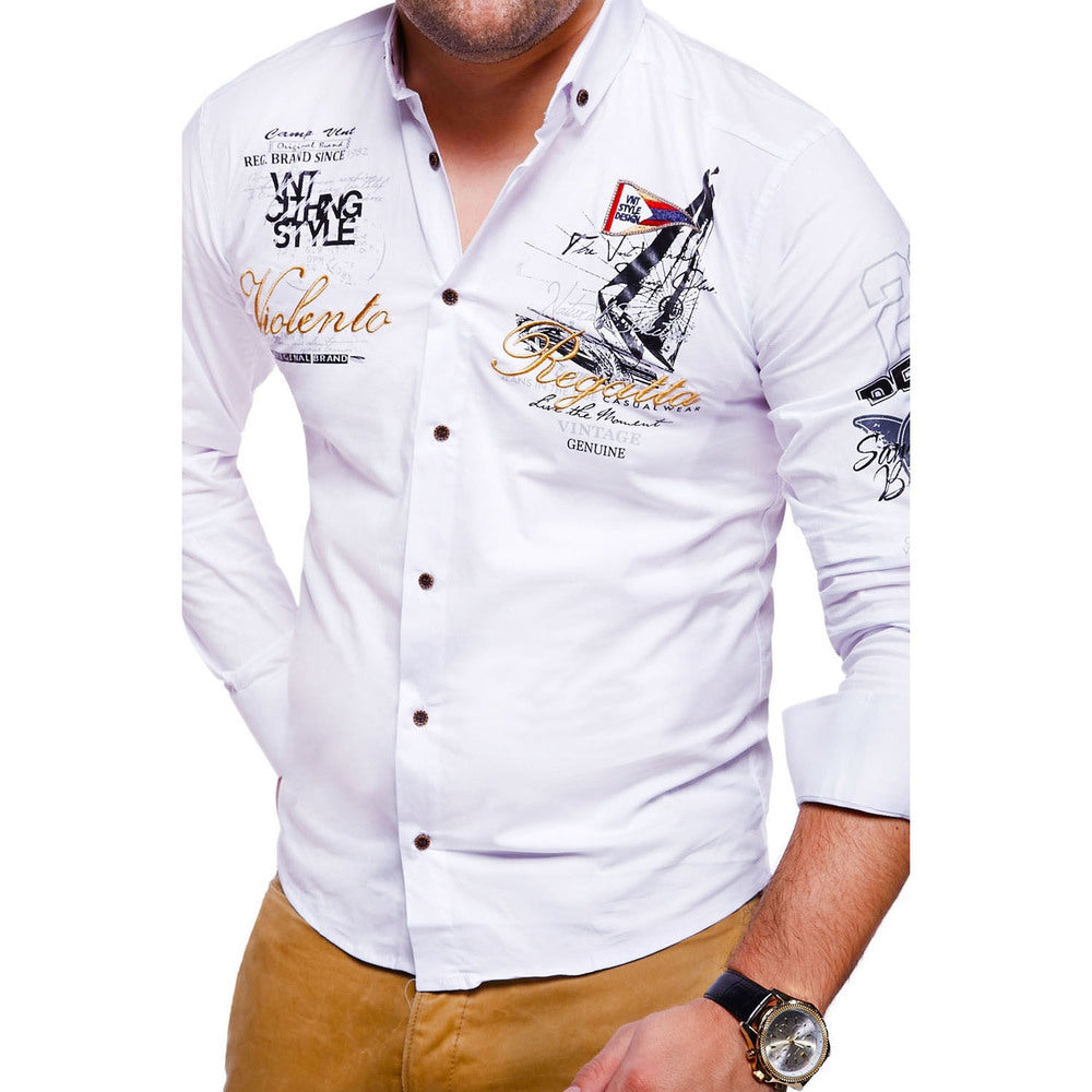 Fashionable Personality Printed Shirt Youth Shirt