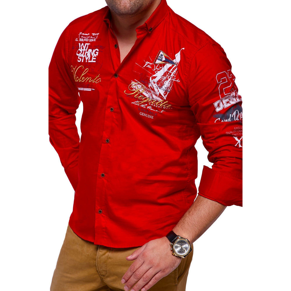 Fashionable Personality Printed Shirt Youth Shirt