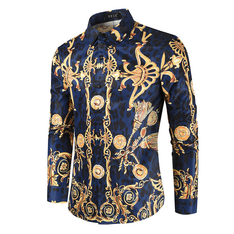 Positioning Printing Casual Shirt Men'S Shirt