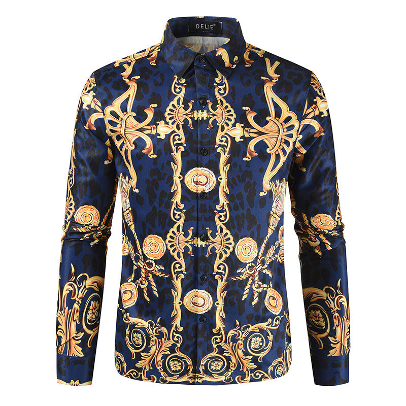 Positioning Printing Casual Shirt Men'S Shirt