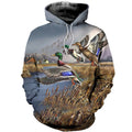 3D Digital Print Hound Men's Fashion Hoodie